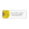 Yellow Gerbera Daisy Wedding Return Address Labels