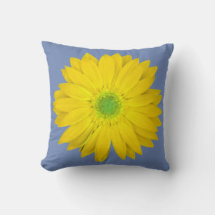 Yellow Gerbera Throw Pillow