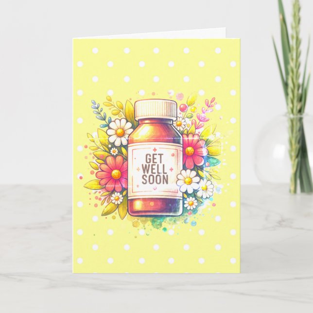 Yellow Get Better Soon Card (Front)
