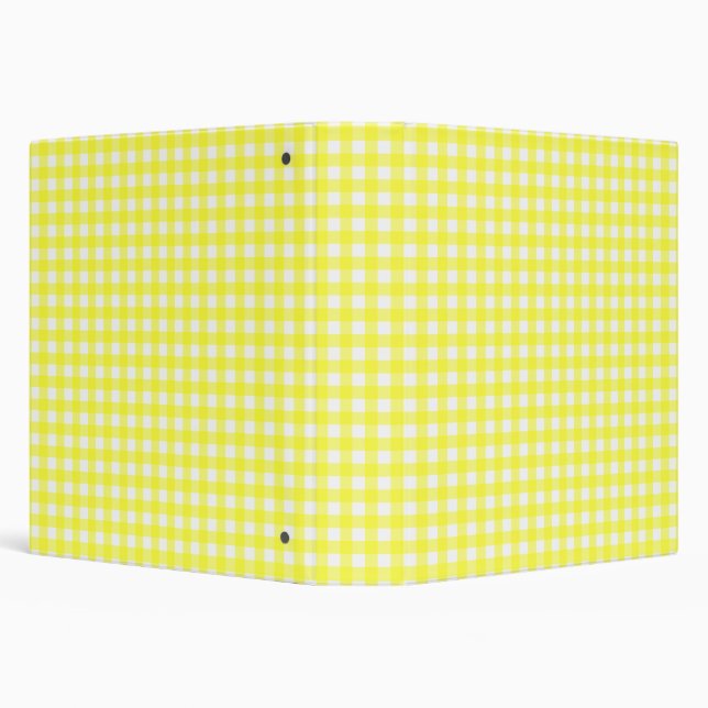 Yellow Gingham Binder (Background)