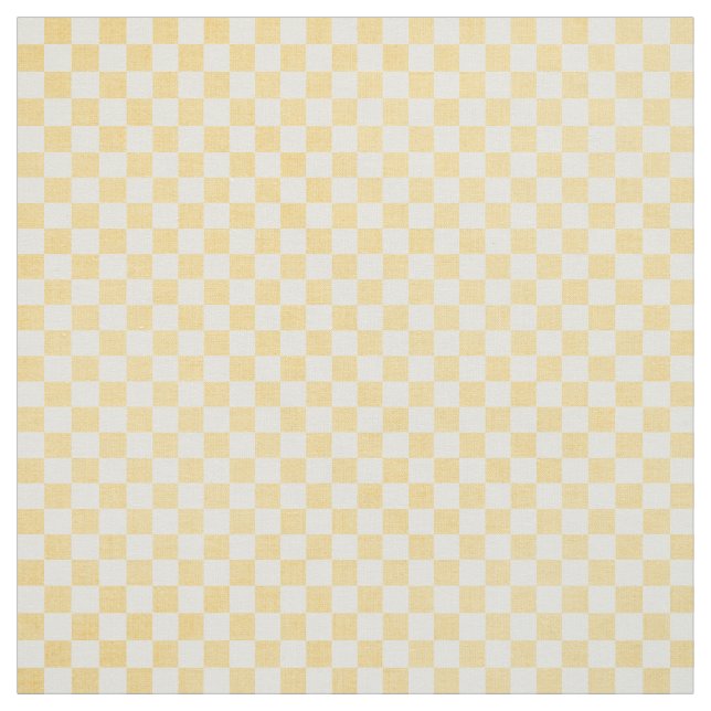Yellow Gingham Fabric (Swatch)