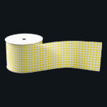 Yellow Gingham Grosgrain Ribbon<br><div class="desc">Grosgrain ribbon is shown in a country yellow and white gingham print. 
Customize this item or buy as is.



stock image</div>