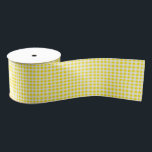 Yellow Gingham Grosgrain Ribbon<br><div class="desc">Grosgrain ribbon is shown in a country yellow and white gingham print. 
Customize this item or buy as is.



stock image</div>