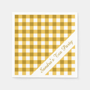 Yellow Gingham Napkin