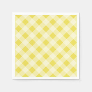 Yellow Gingham Napkins