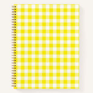 Yellow Gingham Notebook