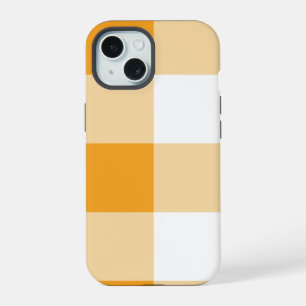 Yellow Gingham Pattern iPhone 15 Case