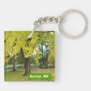 Yellow Gingko Tree Keychain