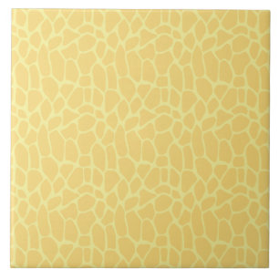 Yellow Giraffe Print Tile