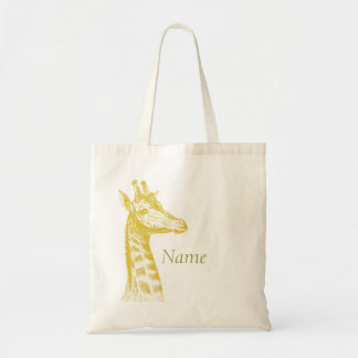 Yellow Giraffe Tote Bag