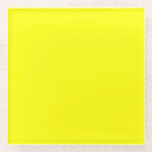 Yellow Glass Coaster