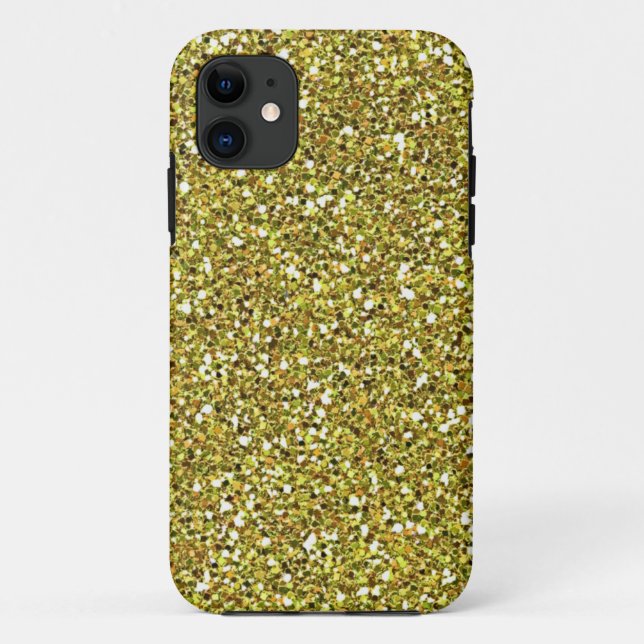 yellow glitter iphone 5 case (Back)