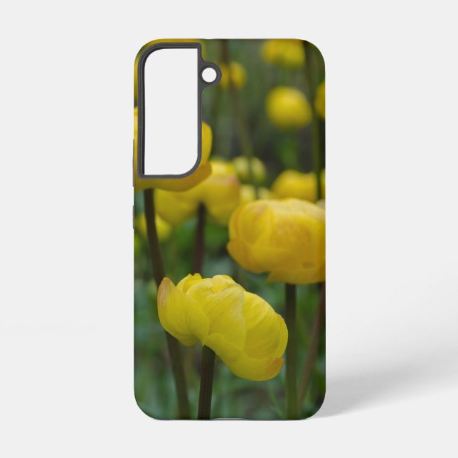 Yellow Globeflower Samsung Galaxy S22 Case (Back)