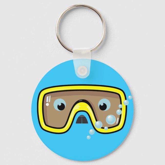 Yellow Goggles Keychain (Front)