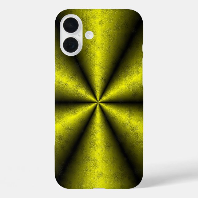 Yellow Gold Black Rainbow in Leather optik Case-Mate iPhone Case (Back)