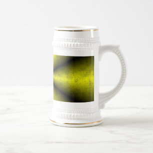 Yellow Gold Black Rainbow in Leatheroptik Beer Stein
