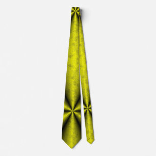 Yellow Gold Black Rainbow in Leatheroptik Tie
