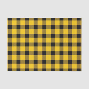 Yellow / Gold Buffalo Country Lumberjack Plaid Tissue Paper