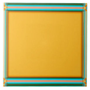 yellow-gold colour, kaleidoscope frame, tile