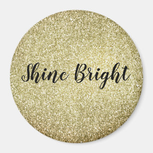Yellow Gold Glitz Glitter         Magnet