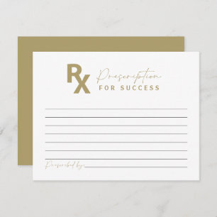 Yellow Gold Nurse Graduation Advice Card