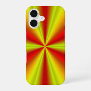 Yellow Gold Red Rainbow iPhone 16 Case