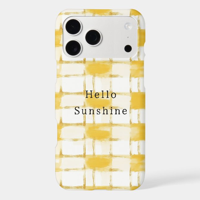 Yellow Gold White Plaid Stripes   (Back)