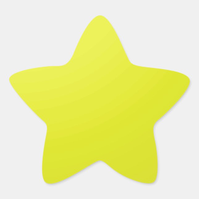 Yellow Golden Colour Shade Blanks: Add text image Star Sticker (Front)