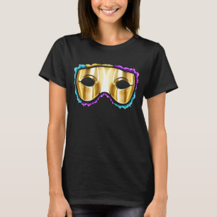 Yellow golden Mask For Mardi Gras  1 T-Shirt