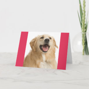 Yellow Golden Retriever Puppy Dog Note Card