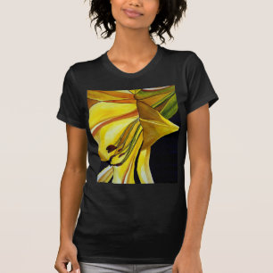 Yellow Golden Splendour lily original art T-Shirt