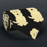 Yellow Goldendoodle Design Any Colour Background Tie<br><div class="desc">This dog design necktie, also known as a tie or long tie, is a piece of fabric worn around the neck, typically under a shirt collar, and tied in a knot in the front. It is a decorative or symbolic item of formal neckwear or office attire, often draped down the...</div>