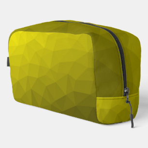Yellow gradient geometric mesh pattern dopp kit