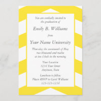 Yellow Graduation Invitations or Announcements