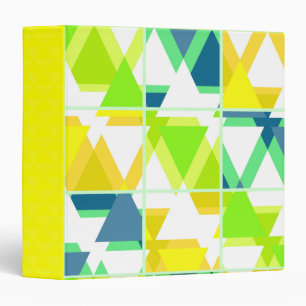 Yellow green abstract binder