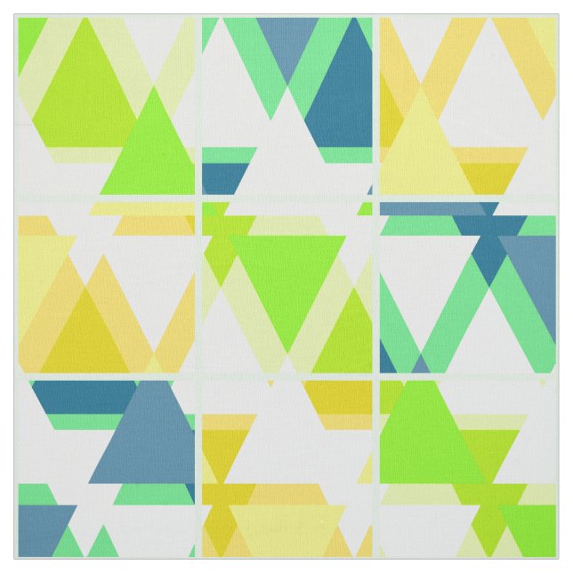 Yellow green abstract fabric (Swatch)