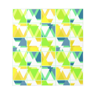 Yellow green abstract notepad