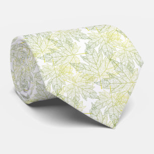 Yellow Green Autumn Sheets Tie