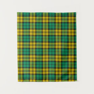 Yellow Green Blackwatch Campbell Tartan Plaid Tapestry