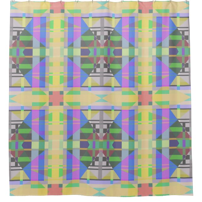 Yellow Green Blue Purple Geometric (Front)