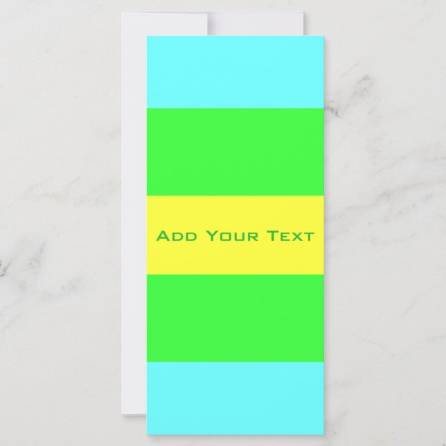 Yellow, Green, Blue Wide Stripes by Shirley Taylor (Front)