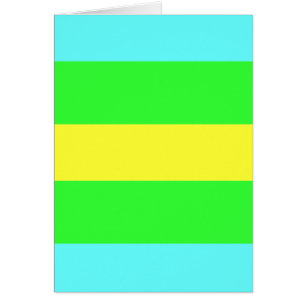 Yellow, Green, Blue Wide Stripes by Shirley Taylor
