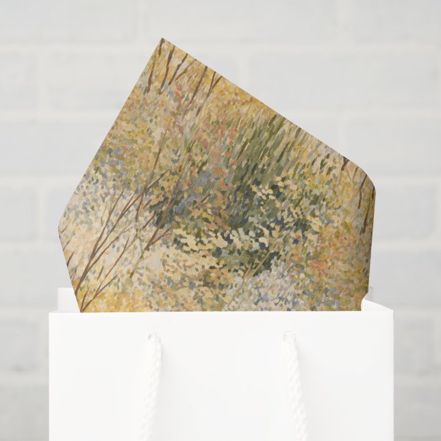 Yellow Green Brown Trees   Tissue Paper (Gift Bag)