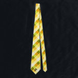 Yellow & Green Buffalo Plaid & Monogram Tie<br><div class="desc">Get a classic print with yellow and green buffalo plaid with your monogram on this tie. Choose from different color monogram marks.</div>