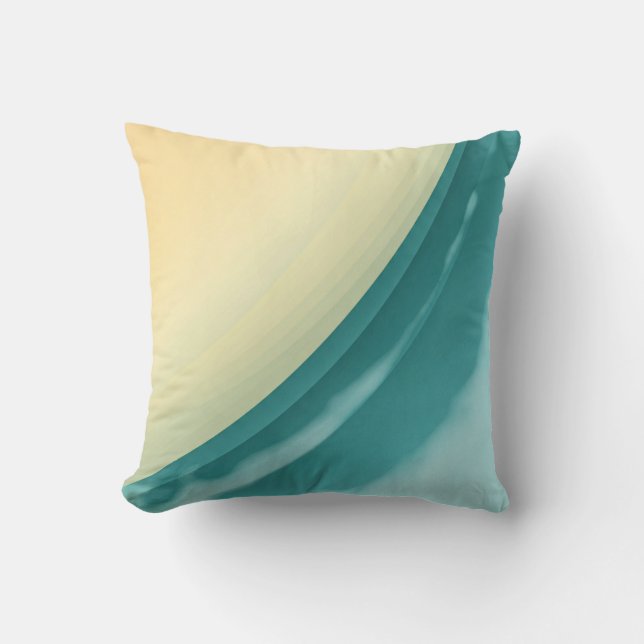 Yellow green colour  throw pillow (Front)