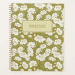 Yellow Green Cream Floral Planner<br><div class="desc">Hand painted florals to start your year ahead!</div>