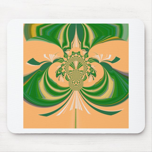 Yellow Green Design. Mouse Pad (Front)