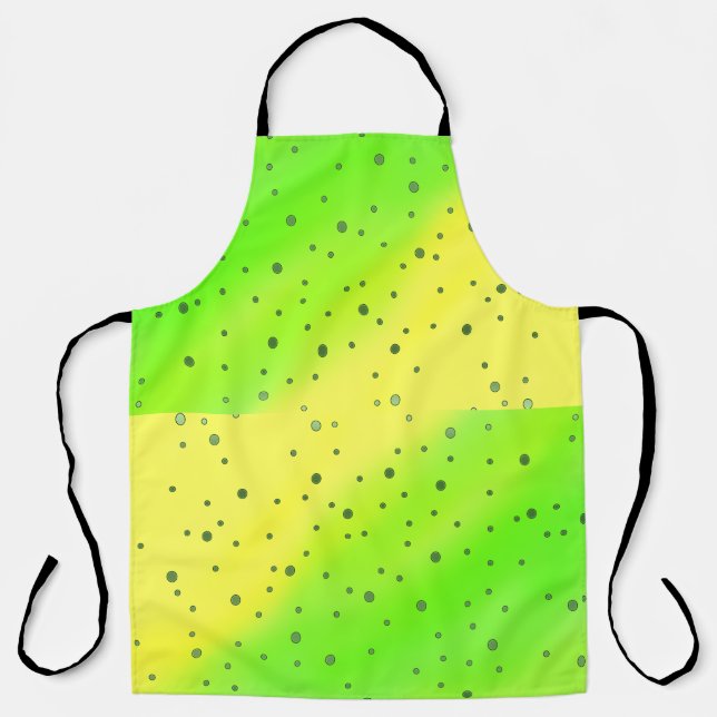 yellow green dots apron (Front)