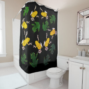 Yellow Green Frogs Pattern