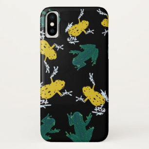 Yellow Green Frogs Pattern Case-Mate iPhone Case